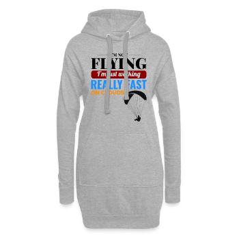 Motorschirmpilot Motorschirm Motorschirm - Hoodie-Kleid - Grau meliert - Vorne