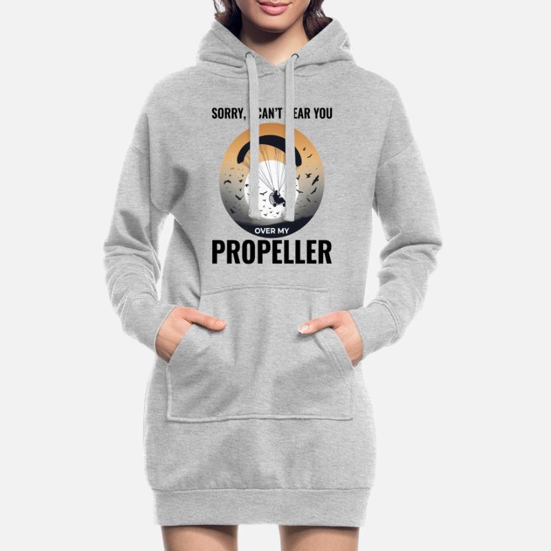 Paramotor Pilot Paramotoring Powered Paraglider Hoodie Dress