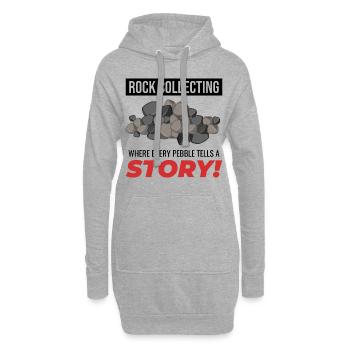 Rock Hound Sammeln Sammler Geologie Geologe - Hoodie-Kleid - Grau meliert - Vorne