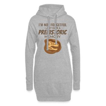 Chasse aux fossiles Paléontologie Géologie de collection - Sweat-shirt à capuche long Femme - gris chiné - Devant