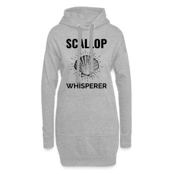 Jakobsmuscheln Sammler Strandräuber Schalentiere - Hoodie-Kleid - Grau meliert - Vorne