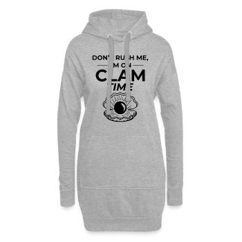 Muschelschalen Sammler Beachcomber Beach - Hoodie-Kleid - Grau meliert - Vorne