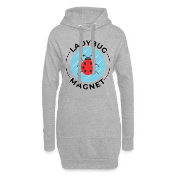 Marienkäfer Insektensammler Entomologie Entomologe - Hoodie-Kleid - Grau meliert - Vorne