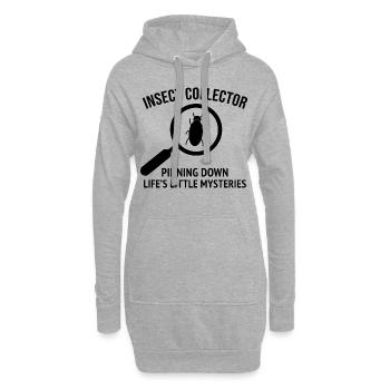 Collectionneur d’insectes Entomologie Entomologiste Amateur d’insectes - Sweat-shirt à capuche long Femme - gris chiné - Devant