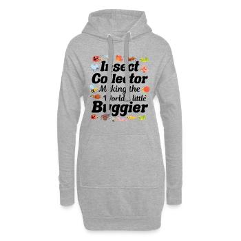 Insektensammler Entomologie Entomologe Käferliebhaber - Hoodie-Kleid - Grau meliert - Vorne