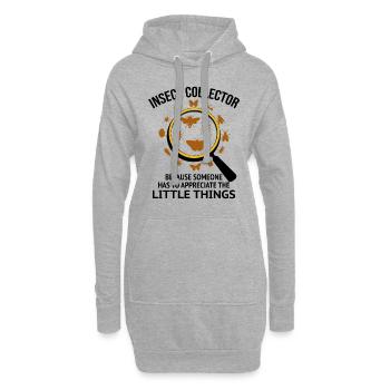 Insect Collector Entomology Entomologist Bug Lover - Hoodie Dress - heather grey - Front