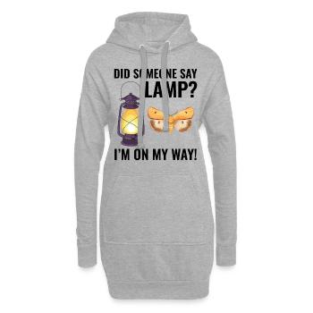 Motte nachtaktives Tier Insektensammler Entomologie - Hoodie-Kleid - Grau meliert - Vorne