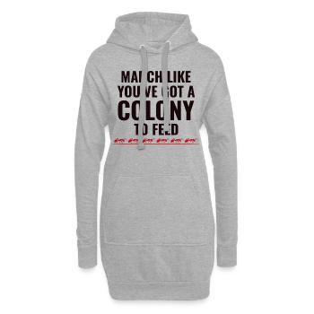 Ant Keeper Ant Lover Entomologist Insect Collector - Hoodie Dress - heather grey - Front