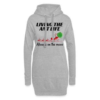 Ameisenhalter Ameisenliebhaber Entomologe Insektensammler - Hoodie-Kleid - Grau meliert - Vorne