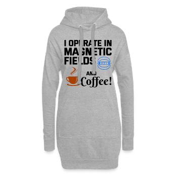 Électricien Humour Technicien en électricité Café - Sweat-shirt à capuche long Femme - gris chiné - Devant