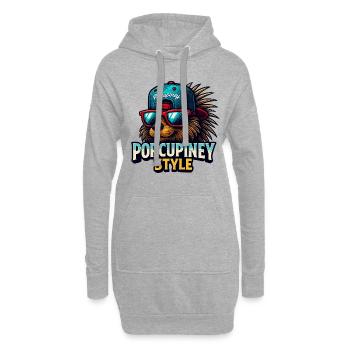 PORCUPINEY STYLE - Hoodie-Kleid - Grau meliert - Vorne