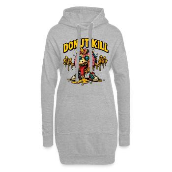 DONUT KILL - Hoodie-Kleid - Grau meliert - Vorne