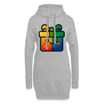 WPAP Polygon Kawaii Stil Baby Spielzeug Geschenk - Hoodie-Kleid - Grau meliert - Vorne