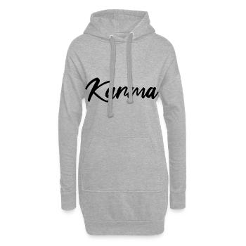 Karma Fate Faith Yoga Karma - Hoodie Dress - heather grey - Front