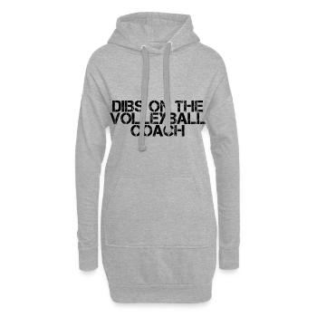 Dibs On The Volleyball Coach 2 - Hoodie-Kleid - Grau meliert - Vorne