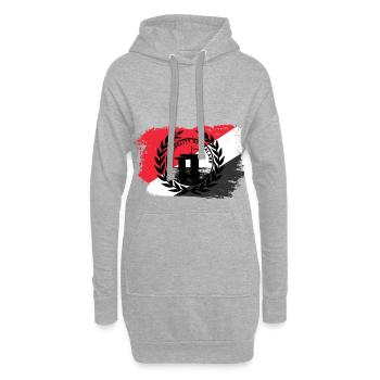Principality of Sealand - Sweat-shirt à capuche long Femme - gris chiné - Devant