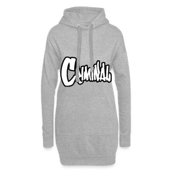 Criminal - Hoodie-Kleid - Grau meliert - Vorne