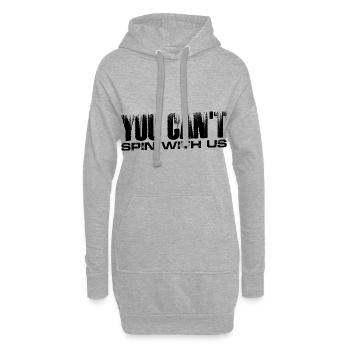 You Can't Spin With Us 4 - Hoodie Dress - heather grey - Front