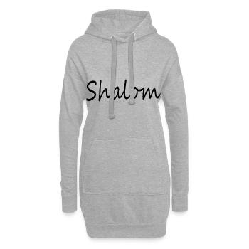Shalom - Hoodie-Kleid - Grau meliert - Vorne