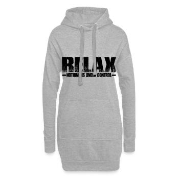 Relax, Nothing Is Under Control 35 - Hoodie-Kleid - Grau meliert - Vorne