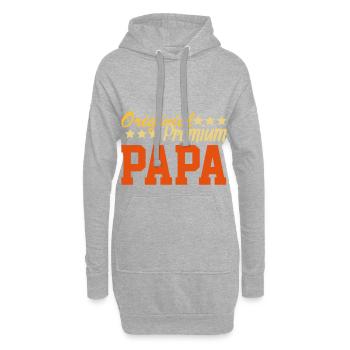 Fête des pères de père - Sweat-shirt à capuche long Femme - gris chiné - Devant