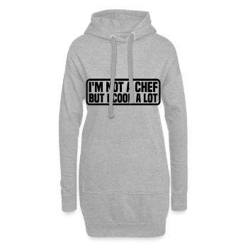 I'm Not A Chef But I Cook A Lot 4 - Hoodie-Kleid - Grau meliert - Vorne