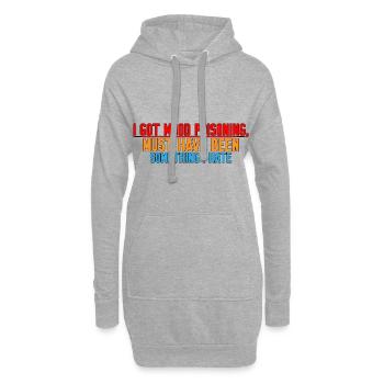 I Got Mood Poisoning, Must Been Something I Hate 4 - Hoodie-Kleid - Grau meliert - Vorne