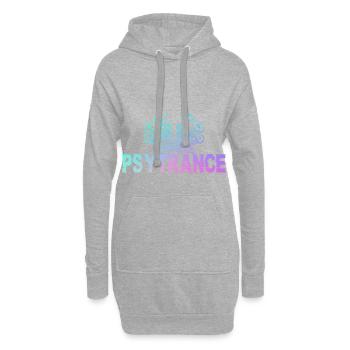 Psytrance GOA Festival Geschenk - Hoodie-Kleid - Grau meliert - Vorne