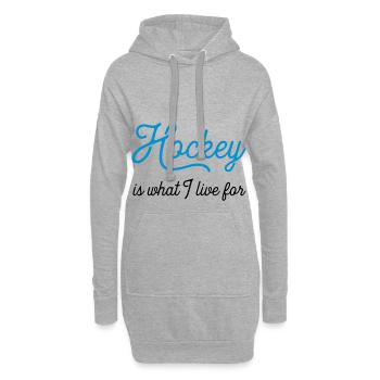 hockeyiswhat - Hoodie Dress - heather grey - Front