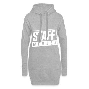 timbre de membre du personnel - Sweat-shirt à capuche long Femme - gris chiné - Devant