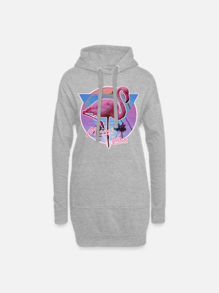 Miami Vice - Hoodie Dress - heather grey