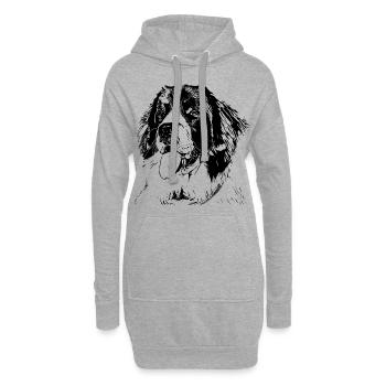 Landseer - Hoodie-Kleid - Grau meliert - Vorne