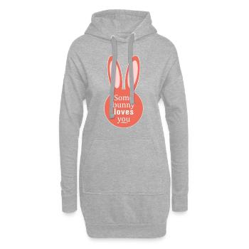 Osterhase De Pâques Lapin Joyeux Pâques De Pâques Drôle - Sweat-shirt à capuche long Femme - gris chiné - Devant
