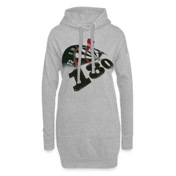 Dart Dartpfeil Darts Bullseye WM darten Geschenk - Hoodie-Kleid - Grau meliert - Vorne