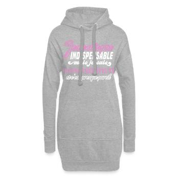 Hypnothérapeute humour métier hypnose, idée cadeau - Sweat-shirt à capuche long Femme - gris chiné - Devant
