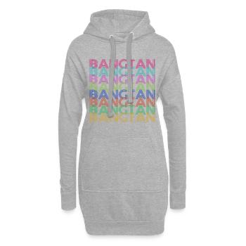BANGTAN bangtan | Idée cadeau Kpop K-Pop - Sweat-shirt à capuche long Femme - gris chiné - Devant