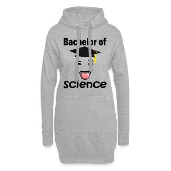 Le diplômé tire la langue. L'étudiant au - Sweat-shirt à capuche long Femme - gris chiné - Devant