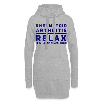 Drôle de médecins sort arthrite cadeau - Sweat-shirt à capuche long Femme - gris chiné - Devant
