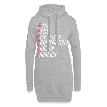Marcel - Hoodie-Kleid - Grau meliert - Vorne