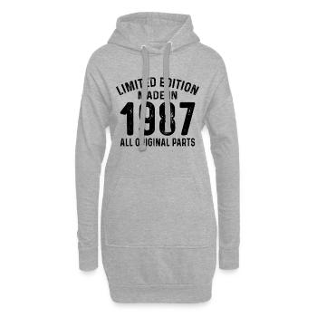 Limited edition made in 1987 all original parts - Sweat-shirt à capuche long Femme - gris chiné - Devant