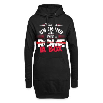 Musculation idée cadeau Workout WOD Cross training - Sweat-shirt à capuche long Femme - noir - Devant