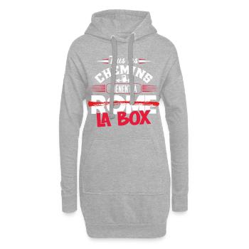 Musculation idée cadeau Workout WOD Cross training - Sweat-shirt à capuche long Femme - gris chiné - Devant