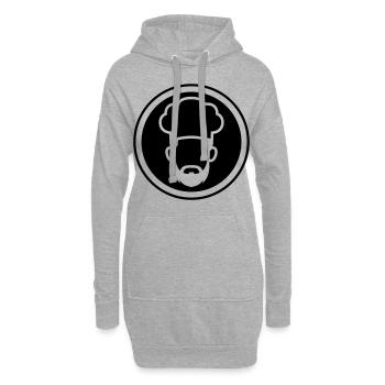 Toque - Sweat-shirt à capuche long Femme - gris chiné - Devant