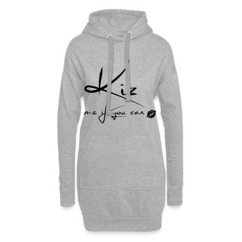 Kiz me si vous pouvez KIZOMBA Urban Kiz Afro Dance SBK - Sweat-shirt à capuche long Femme - gris chiné - Devant