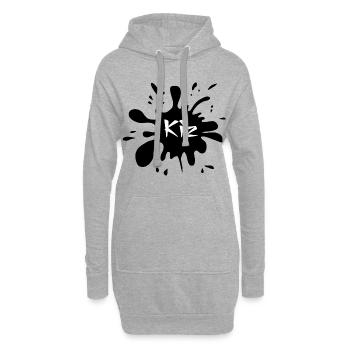 KIZOMBA - Hoodie-Kleid - Grau meliert - Vorne