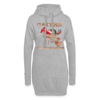 Garten Operationsleiter Geschenk Mutter Vater - Hoodie-Kleid - Grau meliert - Vorne