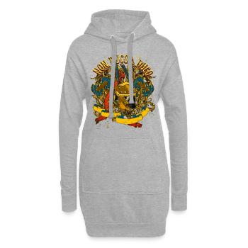 Non Ducor Duco with the Roman weapons - Hoodie Dress - heather grey - Front