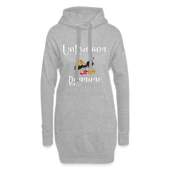 Christian Design Déchargement des bagages Hébreux 12 - Sweat-shirt à capuche long Femme - gris chiné - Devant