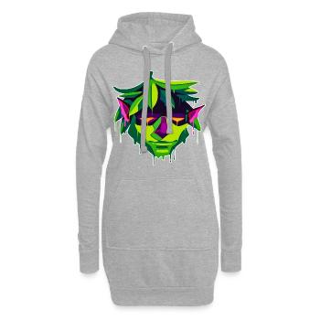 A Beautiful and Fun Sylvan Monster Design - Hoodie Dress - heather grey - Front
