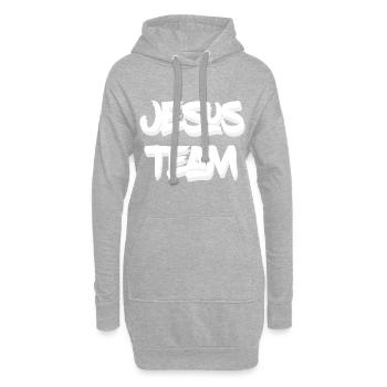 Christian Design Jesus Mannschaft - Hoodie-Kleid - Grau meliert - Vorne
